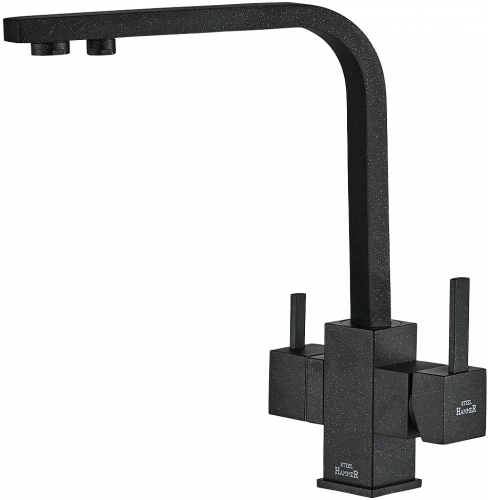 картинка Смеситель для кухни Zorg Steel Hummer SH 905 BLACK черный металлик от магазина Сантехстрой