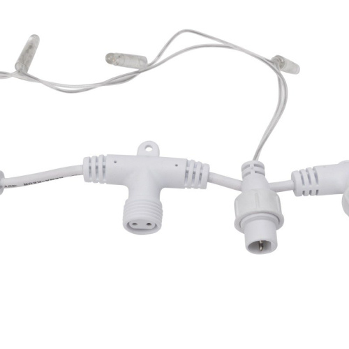 картинка Гирлянда светодиодная Занавес (Дождь),  2х3м,  600 LED БЕЛЫЙ,  прозрачный ПВХ,  IP65, постоянное свечение,  230В,  соединяется (нужен шнур питания 303-500-1) от магазина Сантехстрой