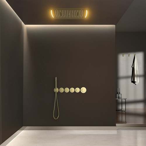 картинка Душевая система встроенная с термостатом Timo Saona золото матовое (SX-2319/17SM) от магазина Сантехстрой