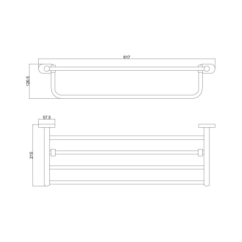 картинка Полка для полотенец BELZ (B90124) от магазина Сантехстрой