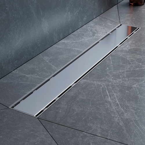 картинка W02SC-U11-060-04SB PrimeFlow Трап для душа линейный универс затвор Tile 60см цвет сталь мат от магазина Сантехстрой