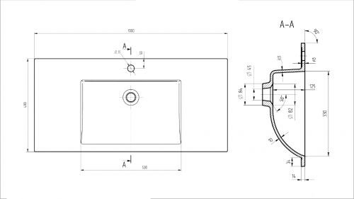 картинка Раковина VCB-13100B из кварца, цвет черный от магазина Сантехстрой