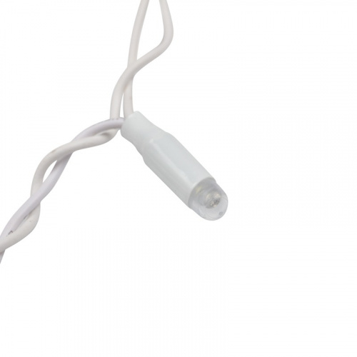 картинка Гирлянда светодиодная Занавес (Дождь),  2х6м,  768 LED ТЕПЛЫЙ БЕЛЫЙ,  белый ПВХ,  IP65, эффект мерцания 230В,  соединяется (шнур питания в комплекте) от магазина Сантехстрой