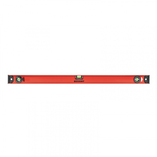 картинка Уровень алюминиевый Рельс,  1000мм,  3 глазка (1 поворотный) REXANT от магазина Сантехстрой