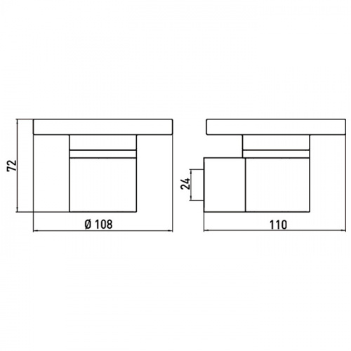 картинка EMCO System2 Мыльница настенная, прозрачное стекло, цвет хром от магазина Сантехстрой