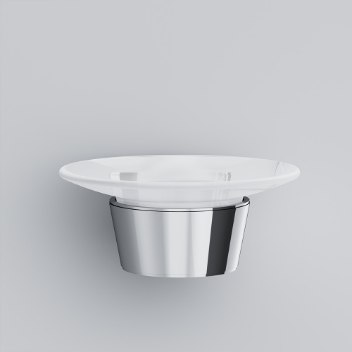 картинка A8034200 Like, Стеклянная мыльница с настенным держателем от магазина Сантехстрой