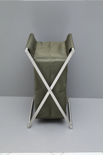 картинка Корзина для белья Allen Brau Priority сталь/оливковый от магазина Сантехстрой