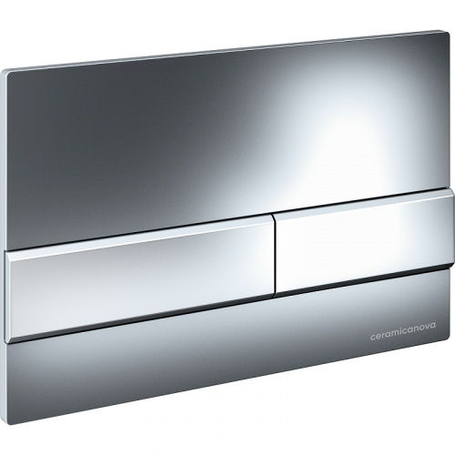картинка Комплект унитаза с инсталляцией Ceramica Nova Balearica CN6000_1002CH_1000 с сиденьем Микролифт и клавишей смыва Хром глянцевый от магазина Сантехстрой