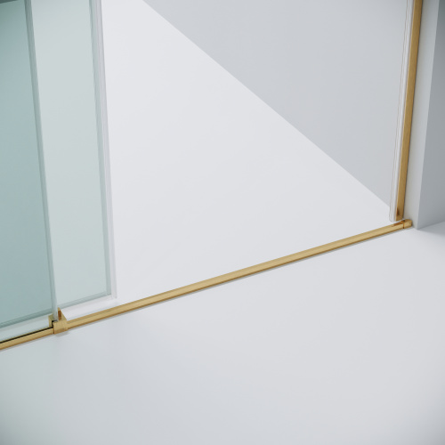 картинка Дверь в нишу Grossman Galaxy 100.K33.01.140.32.00 (140х195) золото сатин,стекло прозрачное,раздвижная, 1 место от магазина Сантехстрой