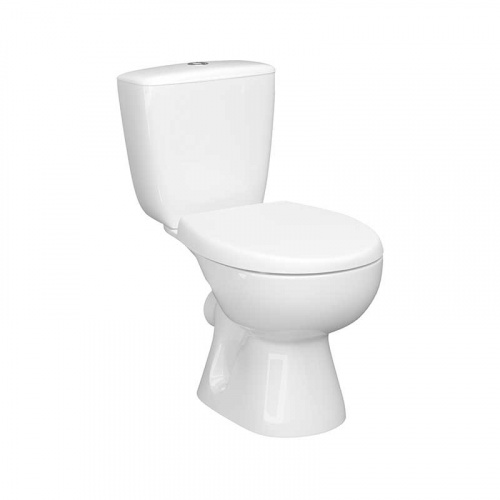 картинка Унитаз-компакт Керамин Позитано ЖС Инкоэр 750х640х360 напольный, с жестким сиденьем, с двухрежимной спускной арматурой и креплением для унитаза (CS00087117) от магазина Сантехстрой