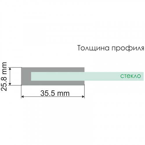 картинка Душевая стенка WasserKRAFT Weser 100 78F10-RP100 профиль Хром стекло прозрачное от магазина Сантехстрой