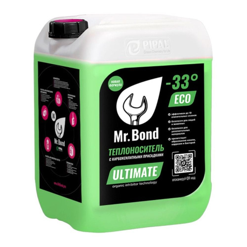 картинка Теплоноситель Mr.Bond 33г. на основе пропиленгликоля ULTIMATE 33 ECO, (50) от магазина Сантехстрой
