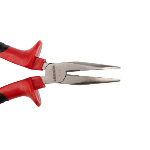 картинка Тонкогубцы изогнутые 160мм никелированные,  двухкомпонентные рукоятки REXANT от магазина Сантехстрой