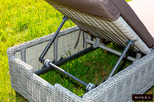 картинка ООО "Дарсена" MOKKA BELLA Шезлонг, цвет серый от магазина Сантехстрой