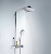 картинка HG Raindance Select E Душевая система Showerpipe: верх.душ 300 3jet, ручн.душ, шланг, термостат с полочкой, цвет: хром от магазина Сантехстрой