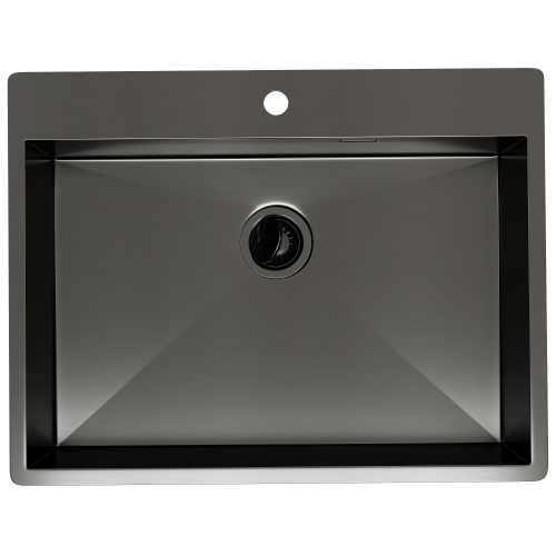 картинка Кухонная мойка Reflexion Iseo RX2265BL оружейная сталь от магазина Сантехстрой