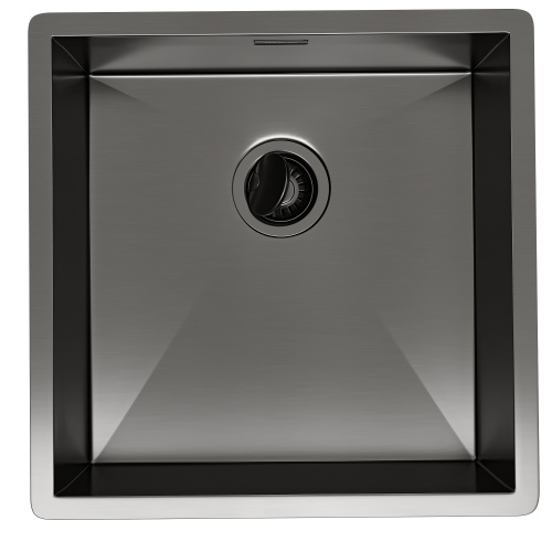картинка Кухонная мойка Reflexion Como RX2044BL оружейная сталь от магазина Сантехстрой