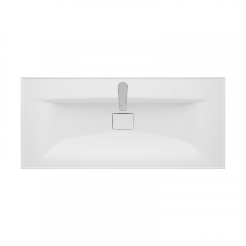 картинка Раковина мебельная Aquaton Айрис 100 1000х452х152 литьевой мрамор, белый (1A73273KAG010) от магазина Сантехстрой