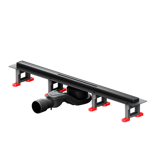 картинка W01SC-S11-060-05BM MasterFlow Трап для душа линейный универс затвор Slim line 60см цвет черн мат от магазина Сантехстрой