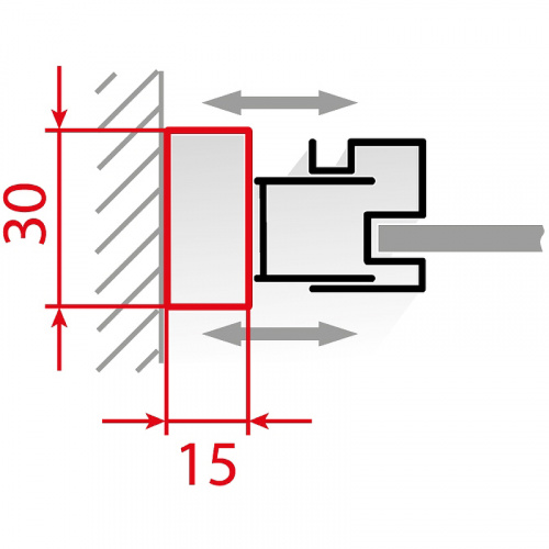 картинка Дополнительный профиль RGW A-04B 48270420-04 Черный от магазина Сантехстрой