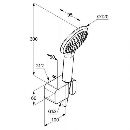 картинка Душевой гарнитур Kludi Freshline 6787005-00 Хром от магазина Сантехстрой
