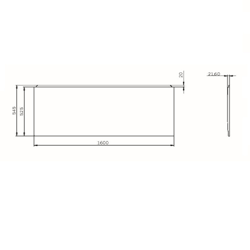 картинка W94A-160-070W-P X-Joy панель фронтальная для ванны 160х70 от магазина Сантехстрой