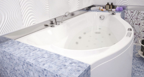 картинка Акриловая ванна Aquanet Palma 170x90 L 204022 без гидромассажа от магазина Сантехстрой