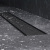 картинка W02SC-U11-060-04BM PrimeFlow Трап для душа линейный универс затвор Tile 60см цвет черн мат от магазина Сантехстрой