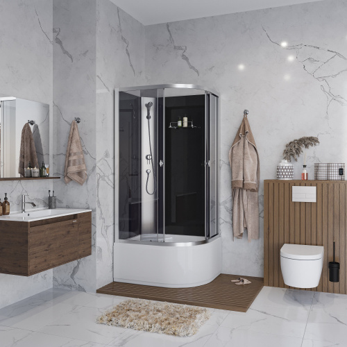 картинка Душевая кабина Niagara e90/70/40l/tn/bk от магазина Сантехстрой
