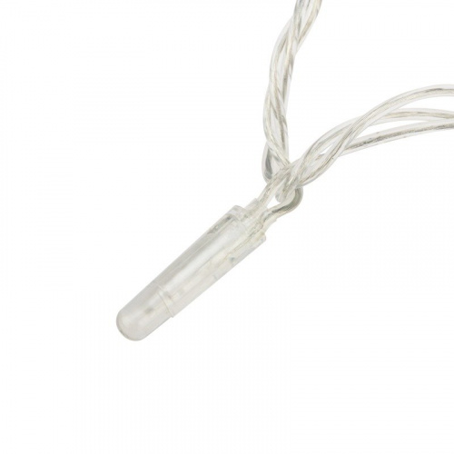 картинка Гирлянда Нить 10м,  с эффектом мерцания,  прозрачный ПВХ,  24В,  цвет Тёплый белый от магазина Сантехстрой