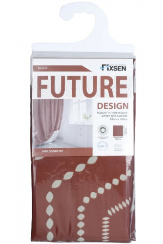 картинка Штора для ванной Fixsen Future (FX-1511) от магазина Сантехстрой
