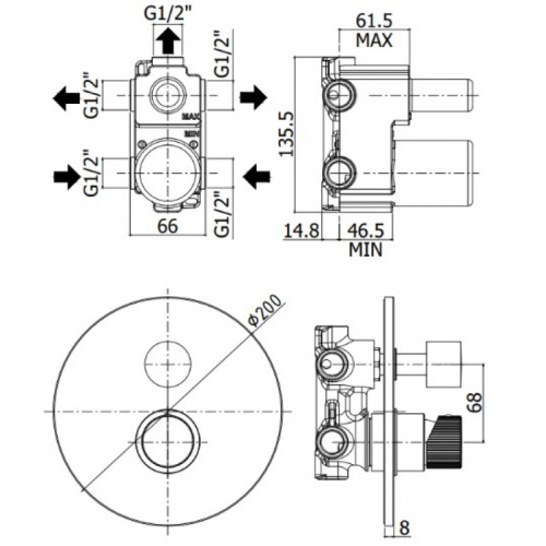 фото смеситель для ванны paffoni jo jo019no