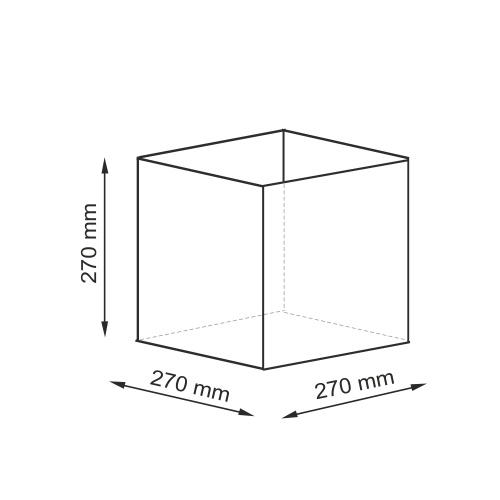 картинка Корзина для аксессуаров WasserKRAFT Glan WB-661-L Светло-коричневая от магазина Сантехстрой