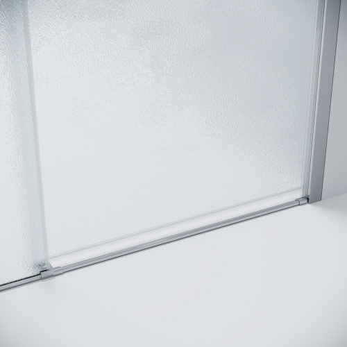 картинка Дверь в нишу 100.K33.05.130.10.02 Style (130*195) хром, стекло шиншилла, 1 место от магазина Сантехстрой