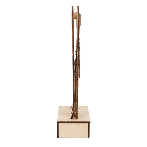 картинка Деревянная фигурка с подсветкой Снеговик 18 см NEON-NIGHT от магазина Сантехстрой