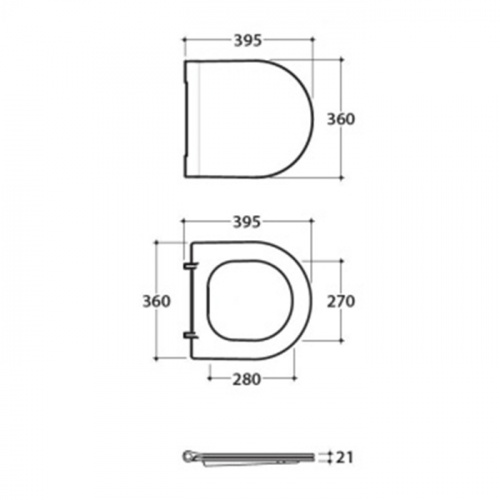 картинка GLOBO Forty3 Сиденье быстросъемное для унитаза FOS04/FOS06/FO003, duroplast, цвет белый/хром, микролифт от магазина Сантехстрой