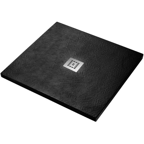 картинка Душевой поддон из искусственного камня BelBagno Uno 90x90 TRAY-MR-UNO-A-90-35-NERO Черный от магазина Сантехстрой