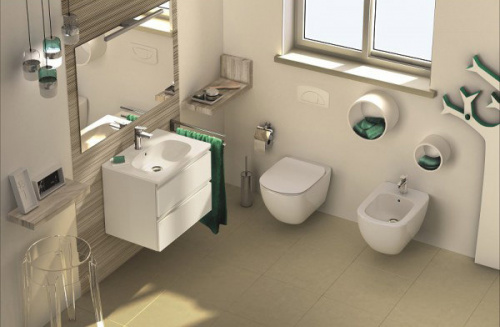 картинка Промо-комплект Ideal Standard Tesi Подвесной унитаз + Сиденье микролифт в подарок (ZZ0001) от магазина Сантехстрой