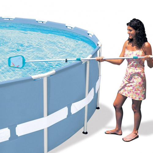 картинка Набор для чистки бассейна до 488 см (ручка 239 см, сачок и вакуумная насадка с мешком) от магазина Сантехстрой