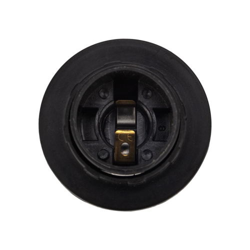 картинка Патрон пластиковый термостойкий подвесной с кольцом Е14, черный REXANT от магазина Сантехстрой