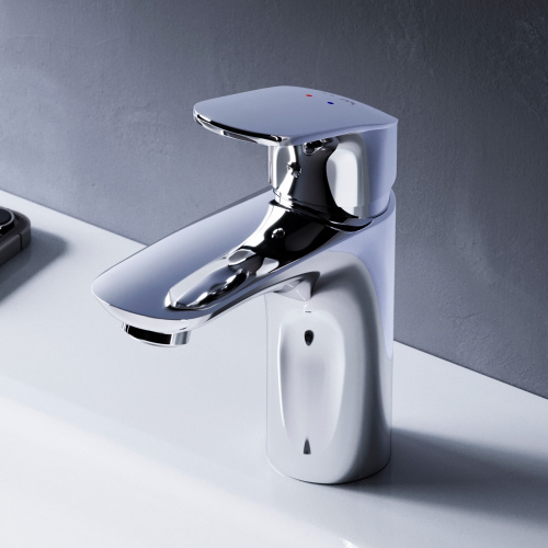 картинка F8093016 Like смеситель для умывальника, излив 110 мм, хром, шт от магазина Сантехстрой