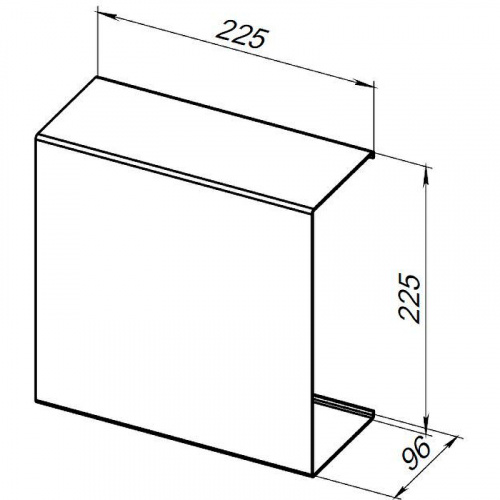 картинка Металлическая полка Aquanet Магнум 22.5 302235 Белая матовая от магазина Сантехстрой