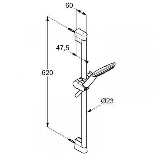 картинка Душевой гарнитур Kludi Freshline 6783005-00 Хром от магазина Сантехстрой