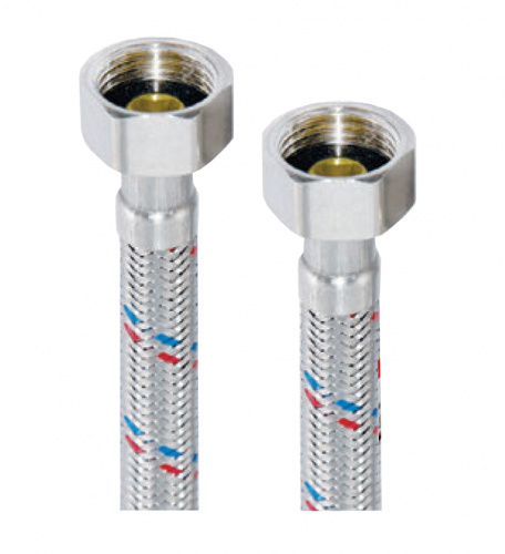 картинка Гибкая подводка KRAFTER для воды 30 см., 1/2", вн. - вн. (KRLux701) от магазина Сантехстрой