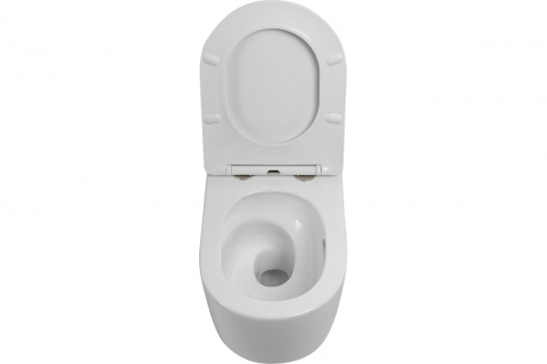 картинка Унитаз подвесной Art&Max NAPOLI безободковый с вихревым смывом, в комплекте с креплением AM100CHRV от магазина Сантехстрой