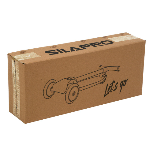 картинка SILAPRO Самокат 3-х колесный, складной, 56х21х58-62-66-70см, ПВХ колеса d11см, до 30кг, металл,пласт от магазина Сантехстрой