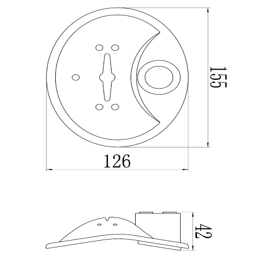 картинка Мыльница для душевой штанги Savol (S12-02) от магазина Сантехстрой
