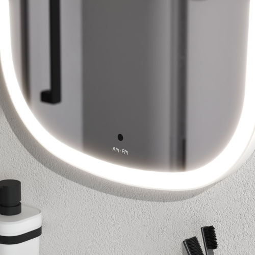 картинка M8FMOX0451WGH Зеркало универсальное с контурной LED-подсветкой, ИК- сенсором, вытянутое, 45*86 см от магазина Сантехстрой