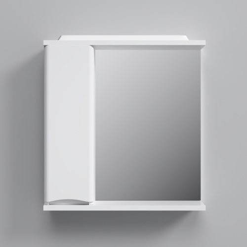 картинка M80MPL0651WG Like зеркало, частично зеркальный шкаф, левый, 65см, с подсветкой, белый, глянец, шт от магазина Сантехстрой