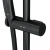 картинка F0190022 Gem душ.комплект: ручн.душ 1 ф-ция d 110 мм, штанга 700, шланг 1 750 мм, черный, шт. от магазина Сантехстрой
